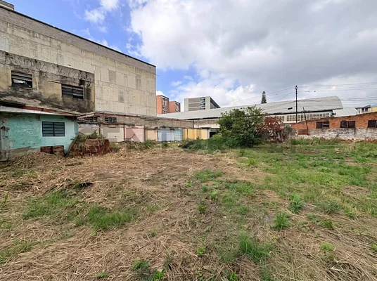 Aerial view of vacant land