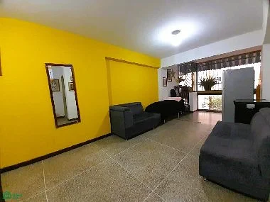 Bright living room with sofa