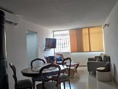 Open concept living and dining
