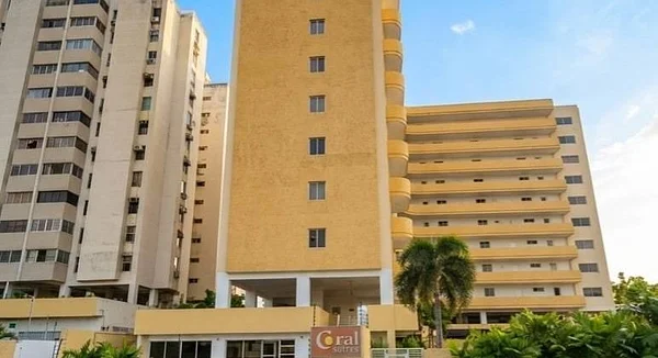 Modern condo building exterior view