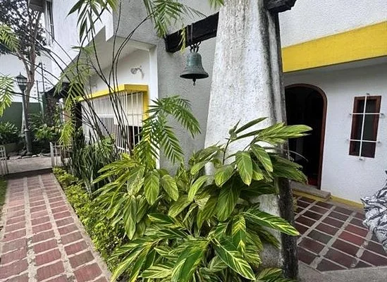 Front view of modern house
