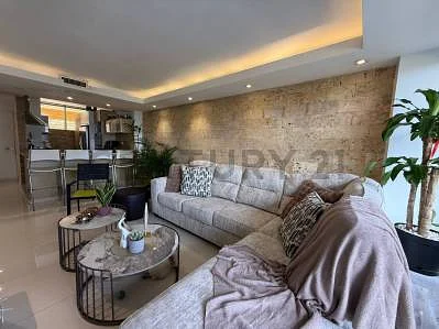 Dining area with table