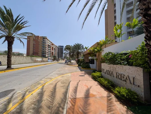 Beachfront house exterior view