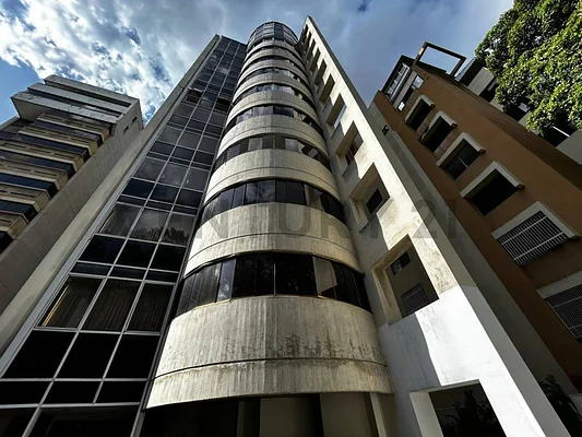 Modern apartment building exterior