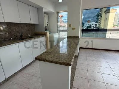Bright kitchen with island